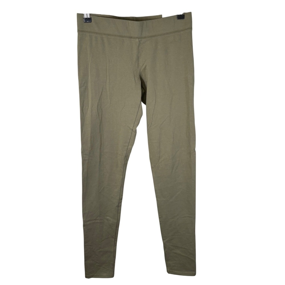 Aerie Chill Play Move Leggings Olive Green Regular Rise Womens Medium Long NEW